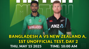 Bangladesh A vs New Zealand A,1st Unofficial Test, Day 2