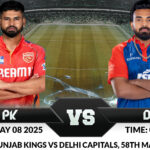 Punjab Kings vs Delhi Capitals, 58th Match